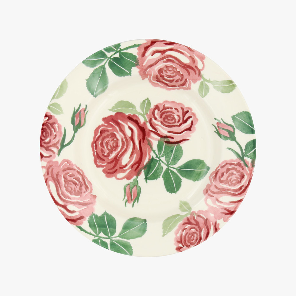 Pink Roses 8 1/2 Inch Plate