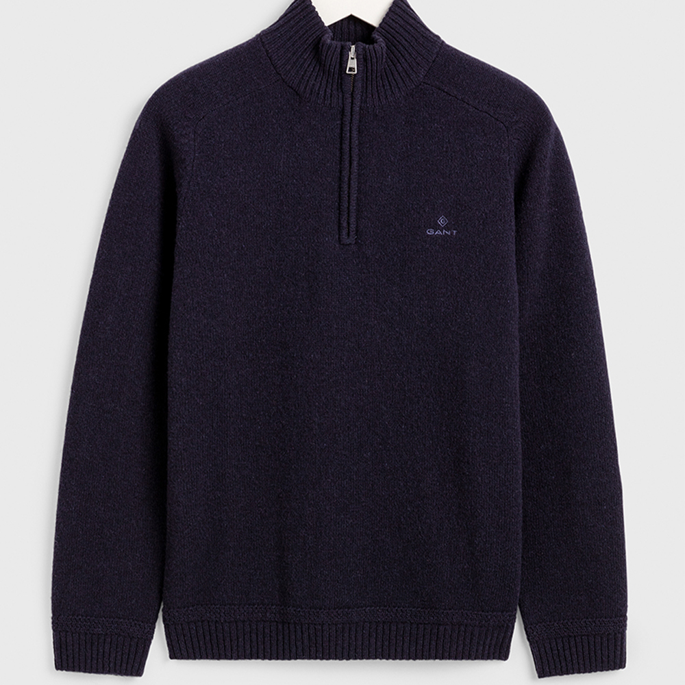 GANT Shetland Half-Zip Sweater Blue