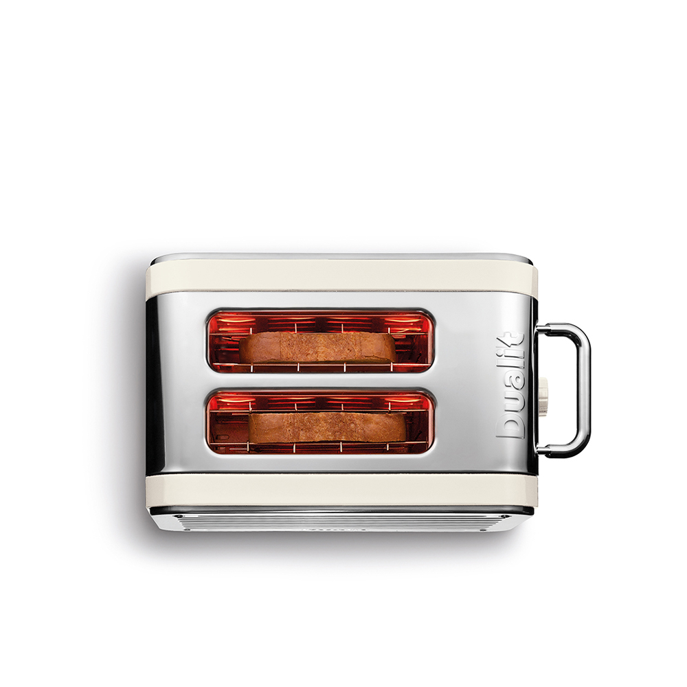 Dualit Architect 2 Slot Canvas Body With Stainless Steel Panel Toaster