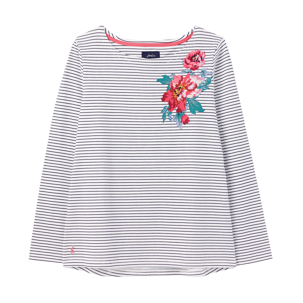 Joules  Harbour Print Long Sleeve Jersey Top
