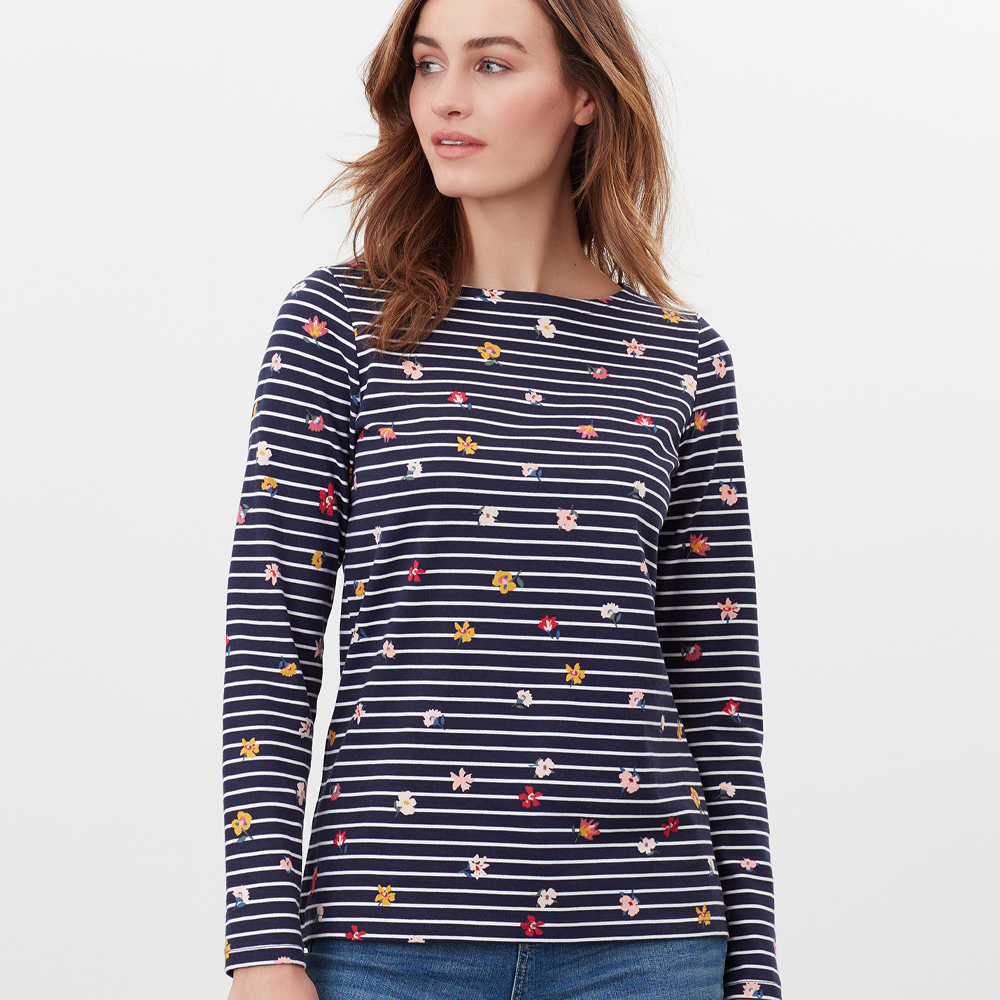 Joules Print Long sleeve Jersey Top