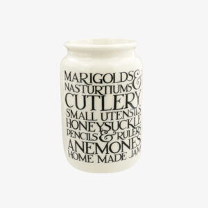 Emma Bridgewater Black Toast Marigolds & Nasturtiums Large Jam Jar
