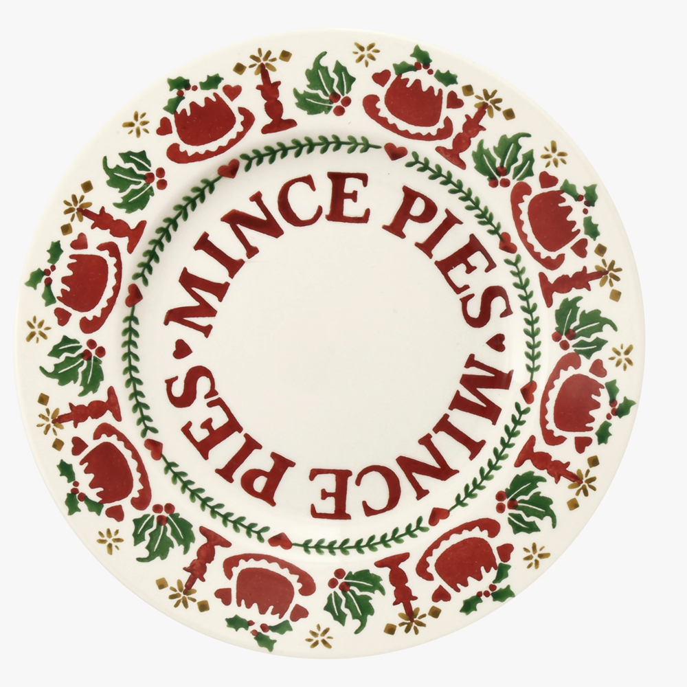 Emma Bridgewater Christmas Joy Mince Pies 8 1/2 Inch Plate 