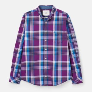 Joules Abbott Multi Long Sleeve Classic Fit Poplin Shirt