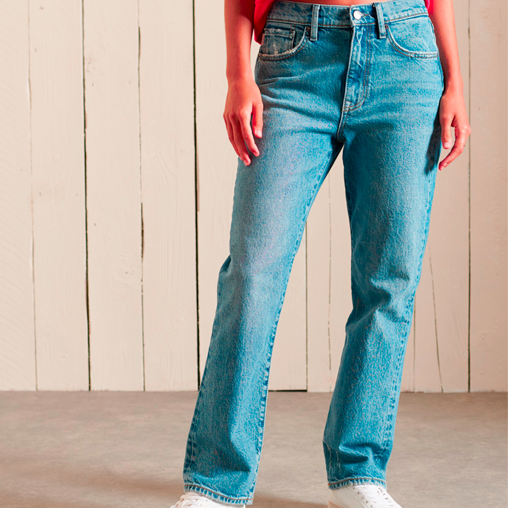 Superdry  Original & Vintage High Rise Straight Jeans 